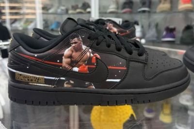 Mike Tyson estampa novo Dunk Low em imagem vazada de tênis da Nike, Supreme e Martine Rose