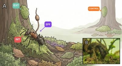 Fungo que transforma formigas em “zumbis” também vive em musgos da Amazônia