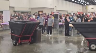 Fans Take Shelter After Tabletop Convention Gen Con Gets Hit By A Massive Storm That Leaks Onto The Show Floor