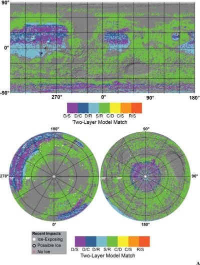 Mapas indicam onde há mais chances de encontrar água em Marte