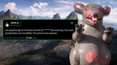 Xbox Boss Asha Sharma Says Elder Scrolls VI Looks Great, So Stop Talking About That Giant Rat Outside Bethesda’s Office