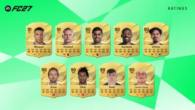 EA Sports divulga os 27 melhores atletas de EA FC 27