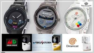 SuperGroupies apresenta relógios inspirados no Mega Drive, Saturn e Dreamcast, mas apenas no Japão
